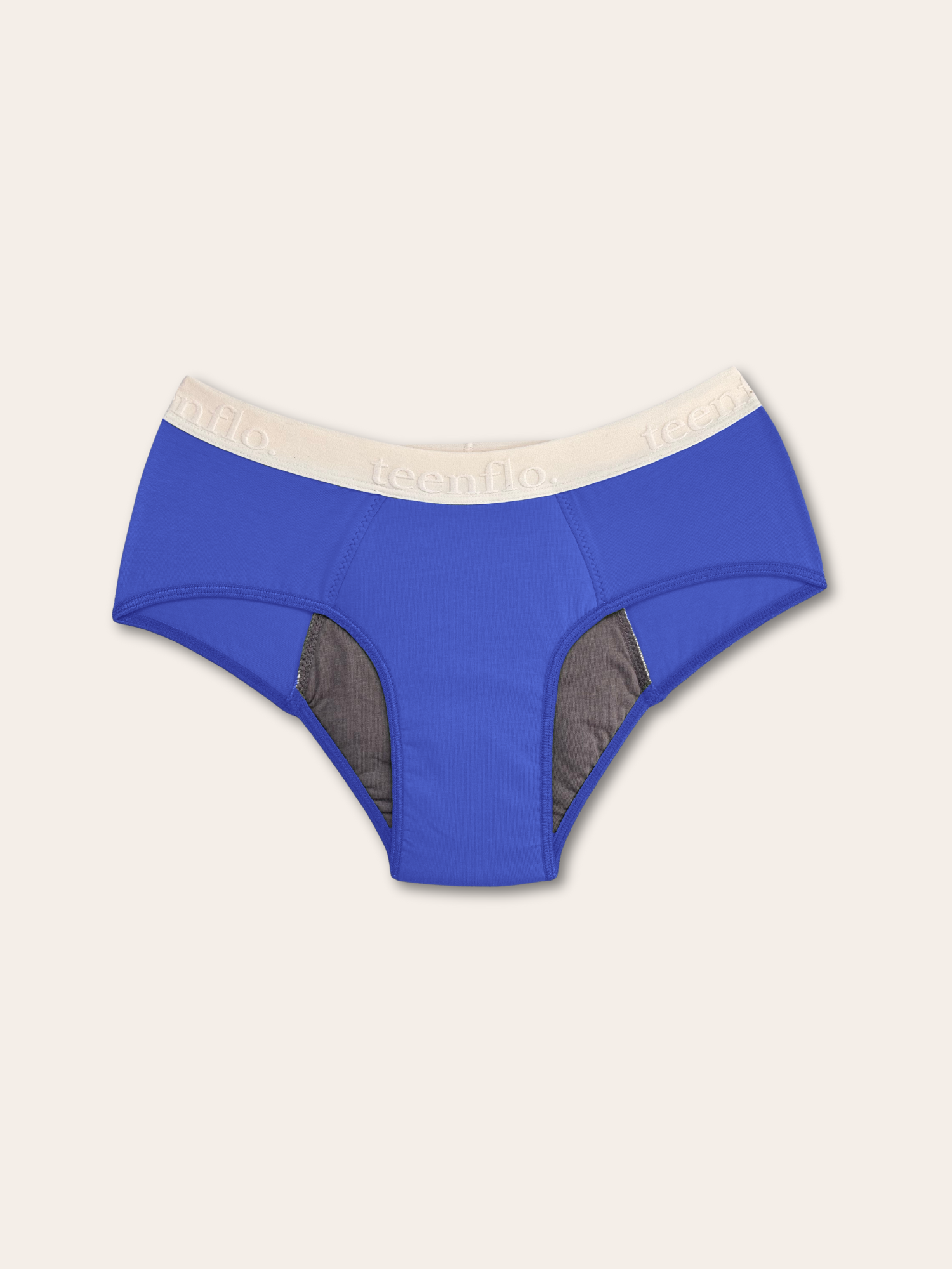 culotte menstruelle pour ado modèle hipster coloris bleu