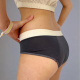 culotte menstruelle ado en coton bio gris