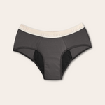 culotte menstruelle ado pour flux léger modèle hipster coloris gris photo packshot