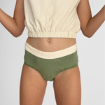 culotte menstruelle ado pourle premières règles coloris kaki