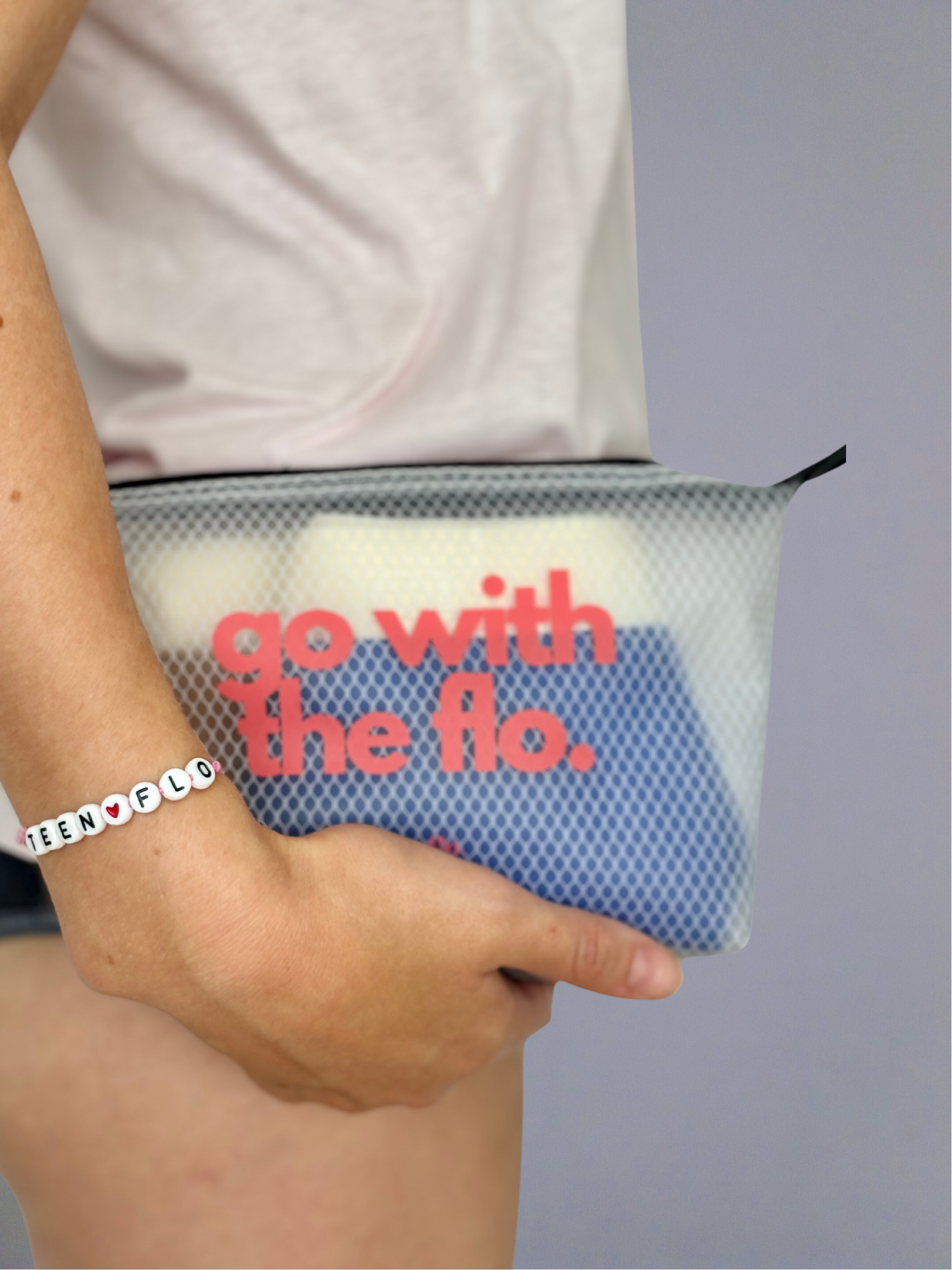 Pochette étanche rouge de marque teenflo pour culotte menstruelle